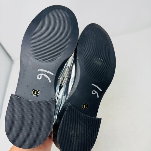 Steve Madden Metallic Silver Loafers Chunky Sole Women’s Size 9 - Picture 11 of 13